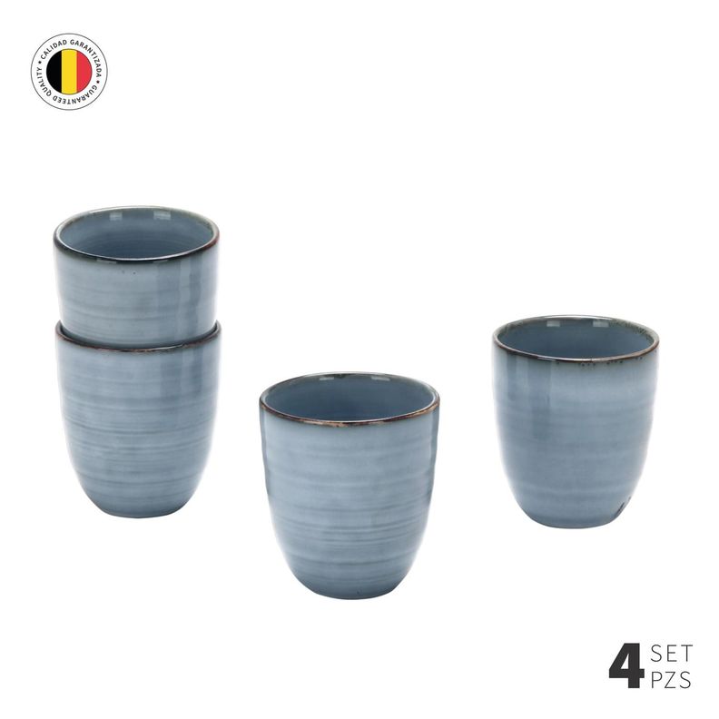 Set 4 Vasos Cerámica 270 ml Amalfi Simplit-3