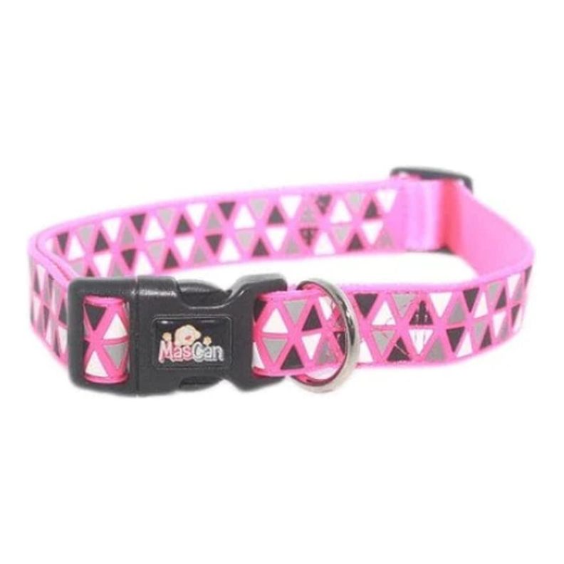 Collar Triángulo Fucsia Talla S Perro Mascan-0