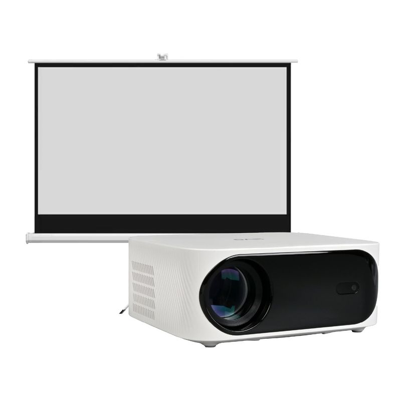 Proyector Portatil Smart Orion 12000lm + Telón 100" LEVO-0