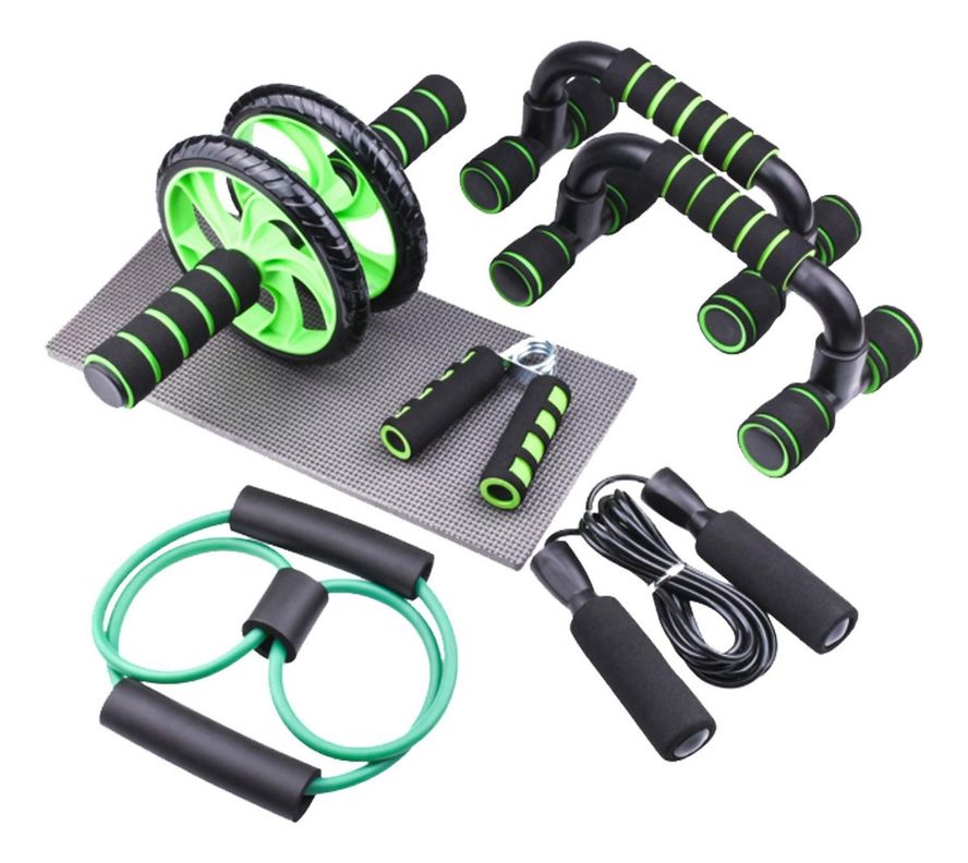 Set Deportivo 7 en 1 Rueda Abdominal Cuerda Lhotse Fit-0