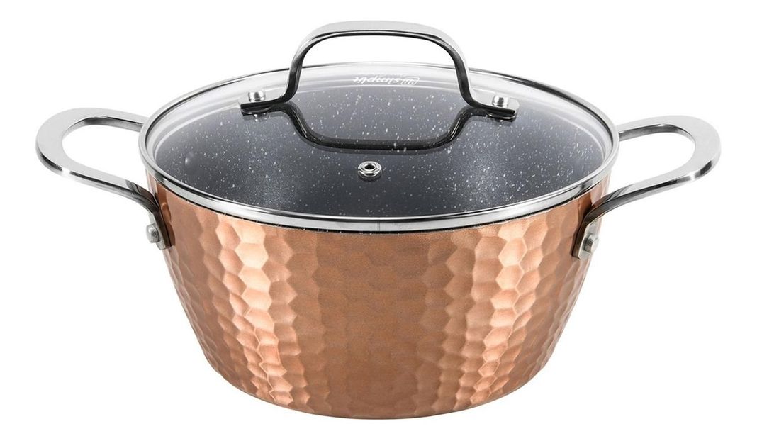 Batería de Cocina Antiadherente Copper 7 Piezas Simplit-3