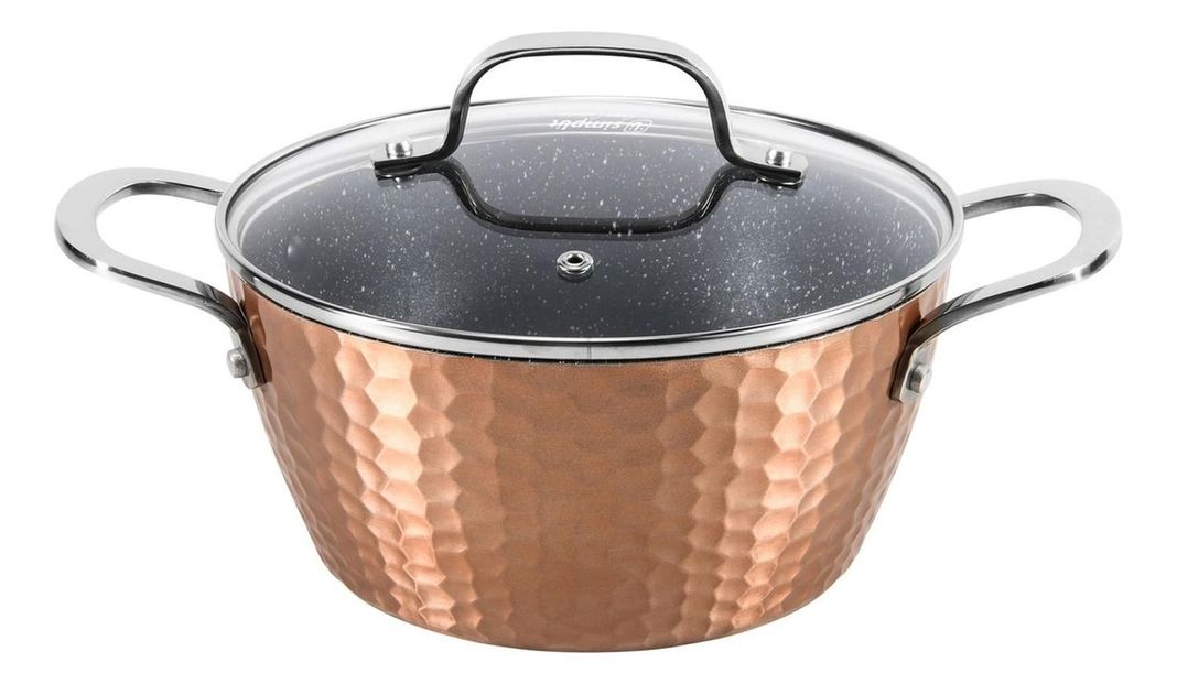 Batería de Cocina Antiadherente Copper 7 Piezas Simplit-4