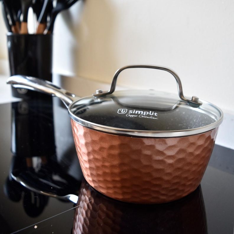 Batería de Cocina Antiadherente Copper 7 Piezas Simplit-7