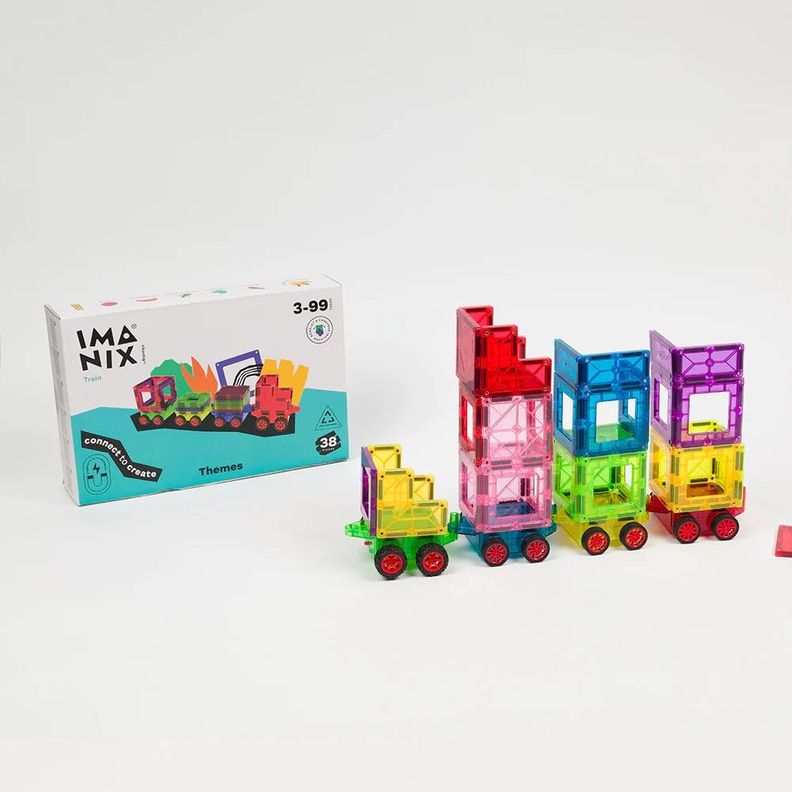 Imanix Train Electronics Cars 38 Piezas-0
