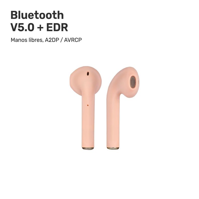 Audífonos Lhotse Bluetooth Inalámbrico Rm12 Rosado-3