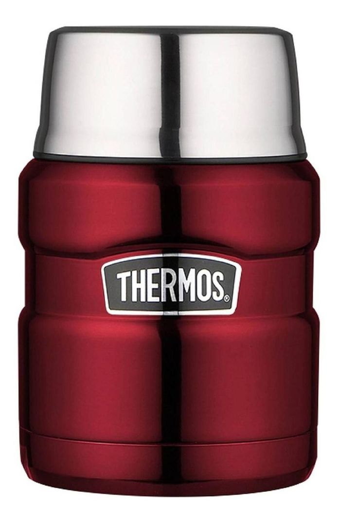 Termo Comida King Acero Inox Rojo 470 ml Thermos-0