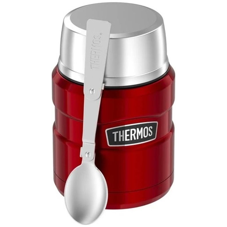 Termo Comida King Acero Inox Rojo 470 ml Thermos-3
