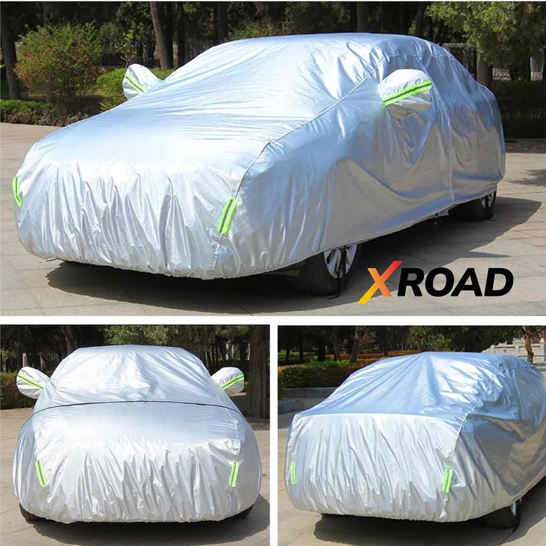 Carpa Funda Cubre Auto Impermeable Premium con Felpa Xroad-1