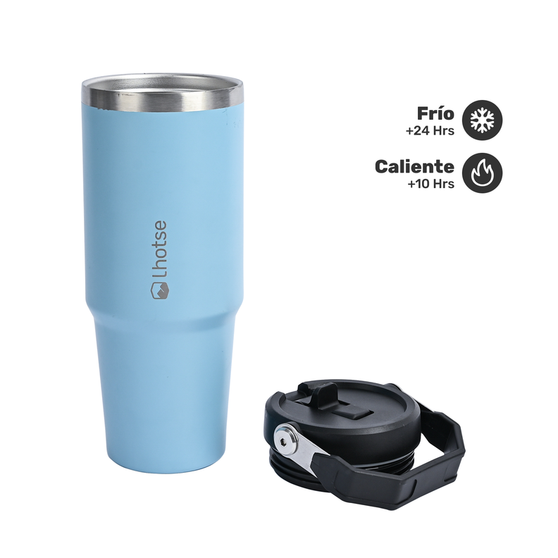Botella Térmica Insulada Lhotse Travel Mug 900ml Blue-2