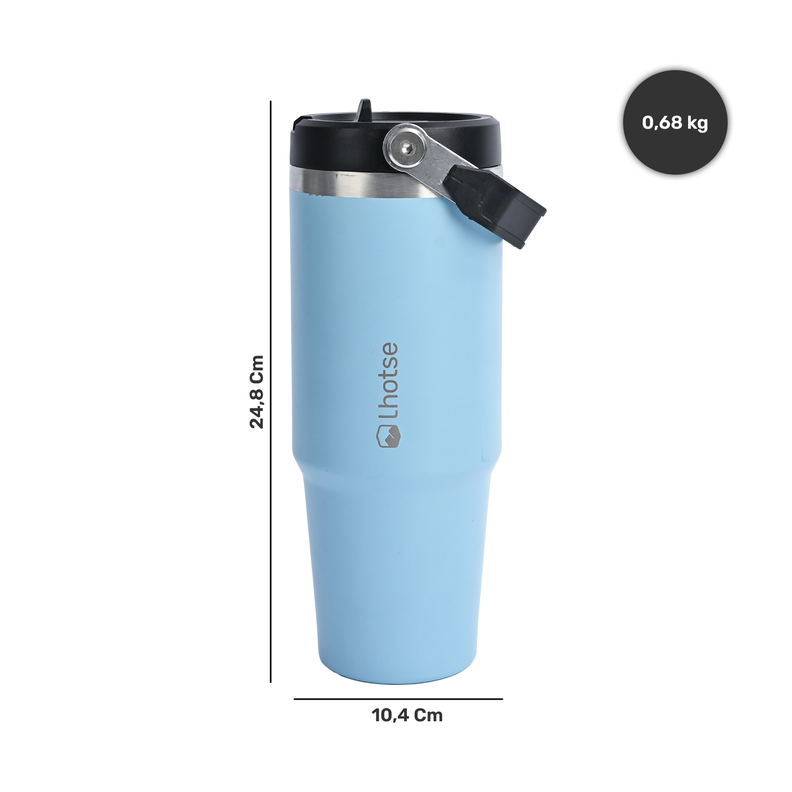 Botella Térmica Insulada Lhotse Travel Mug 900ml Blue-4
