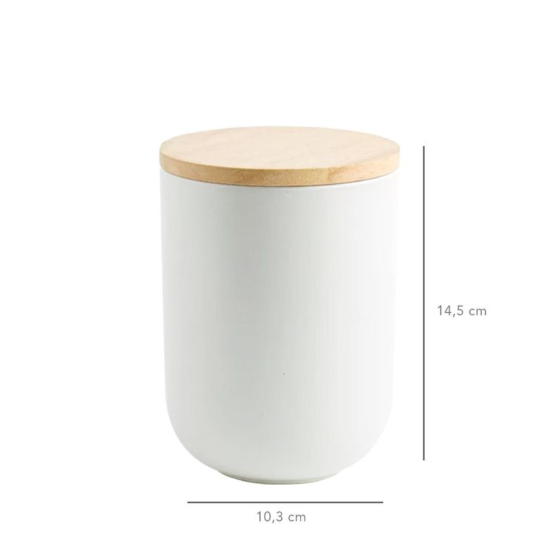 Contenedor de Cerámica Hermético Tapa Madera M Simplit-2