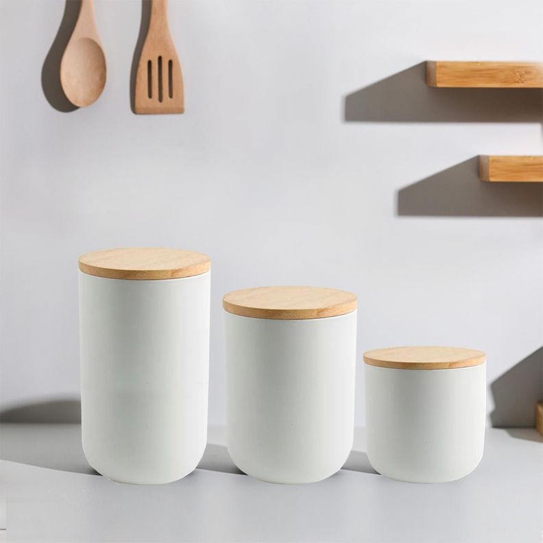 Contenedor de Cerámica Hermético Tapa Madera M Simplit-3
