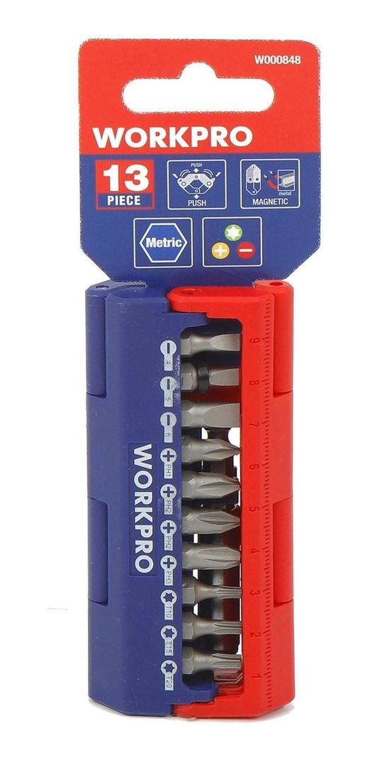 Juego Set De Puntas de Destornillador 13 Piezas Workpro-3