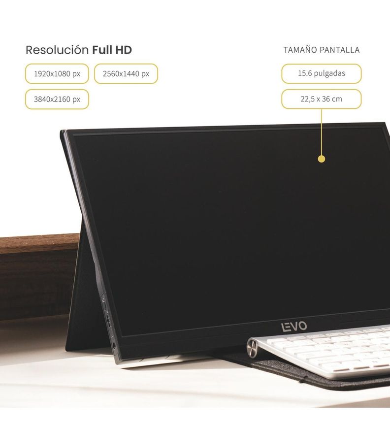 Monitor Portátil Gamer ViewGo 15,6" Full HD 1080P Levo-4