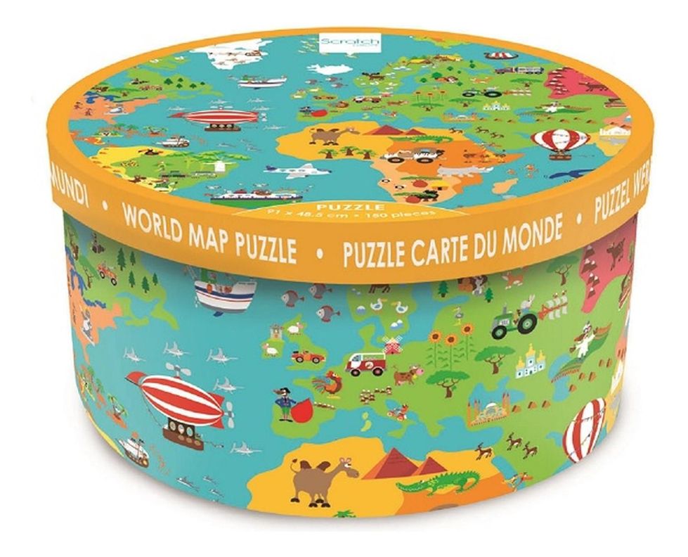 Puzzle 150Pcs Mapa Del Mundo Scratch Europe-3