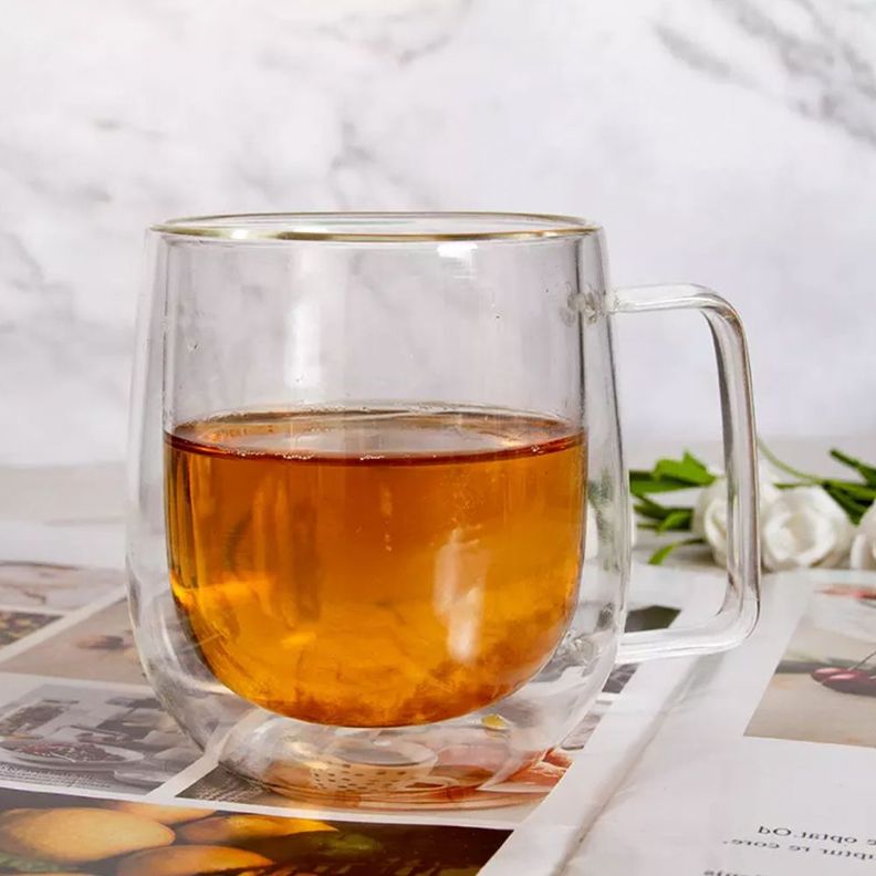 Taza Mug de Vidrio Doble Pared 300 ml Simplit-5