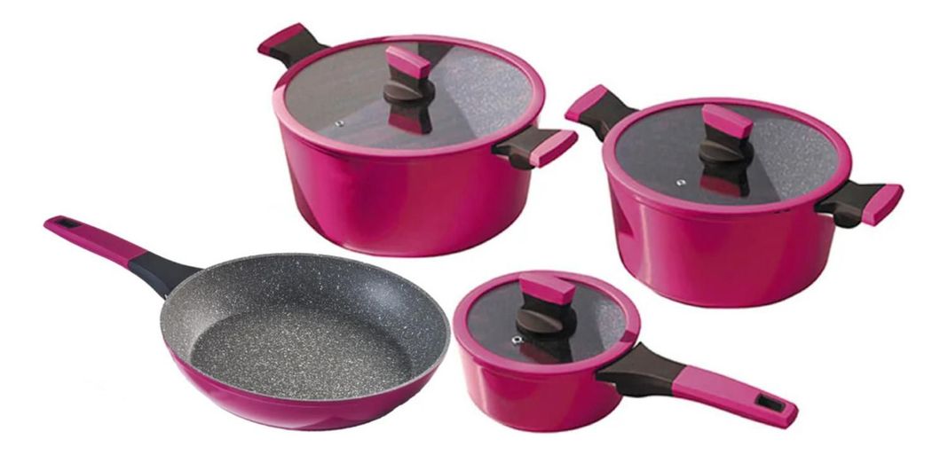 Batería De Cocina 7 Piezas Soho Cherry Kitchenware-0