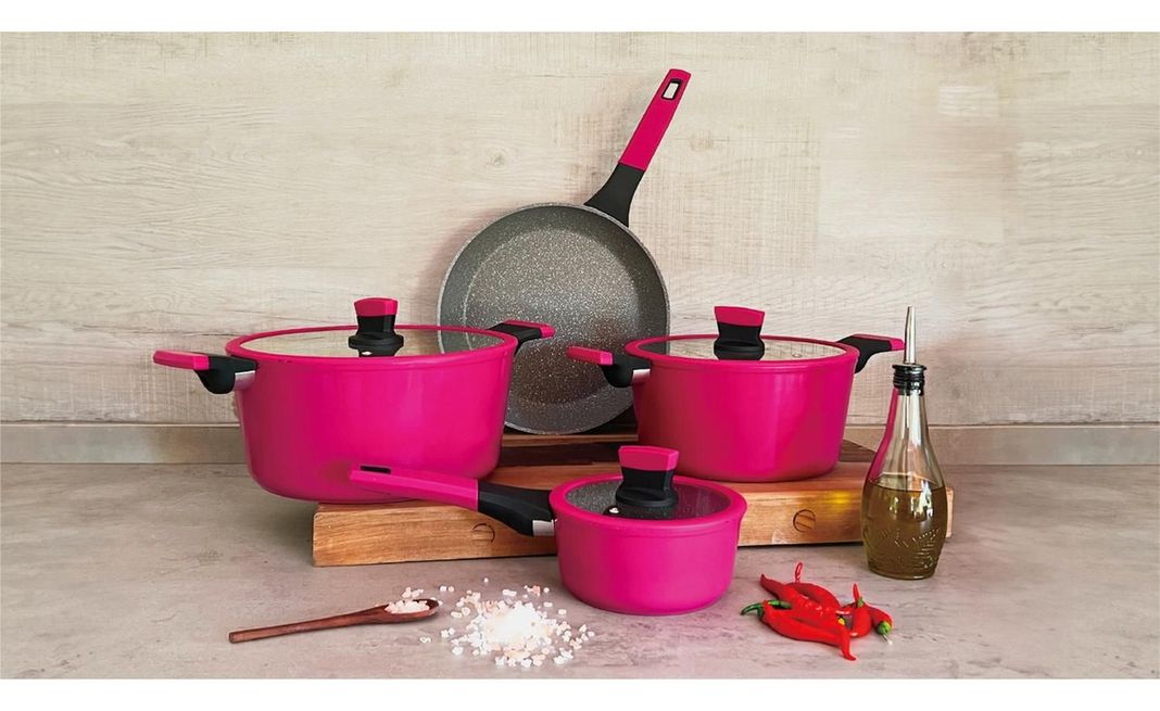 Batería De Cocina 7 Piezas Soho Cherry Kitchenware-1