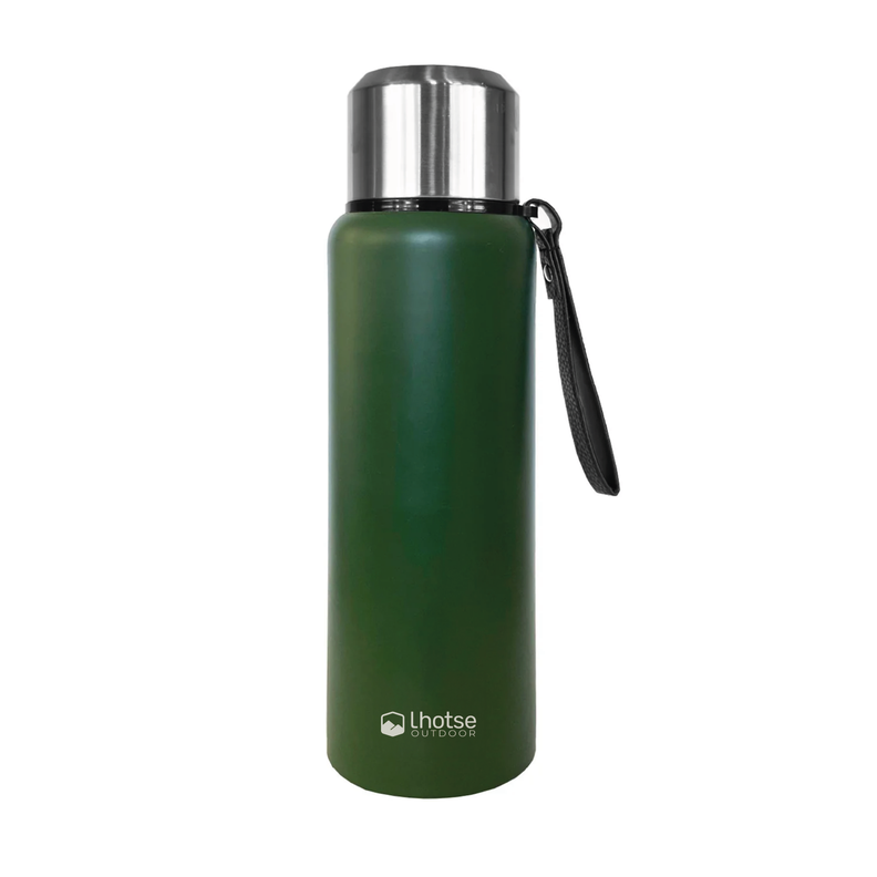 Kit Mochila Outdoor + Termo Patagón Verde Lhotse-1