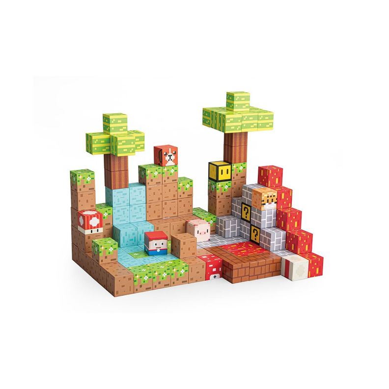Juego Bloques Magneticos 146pcs MineBlocks Mapa Bandu Surtido