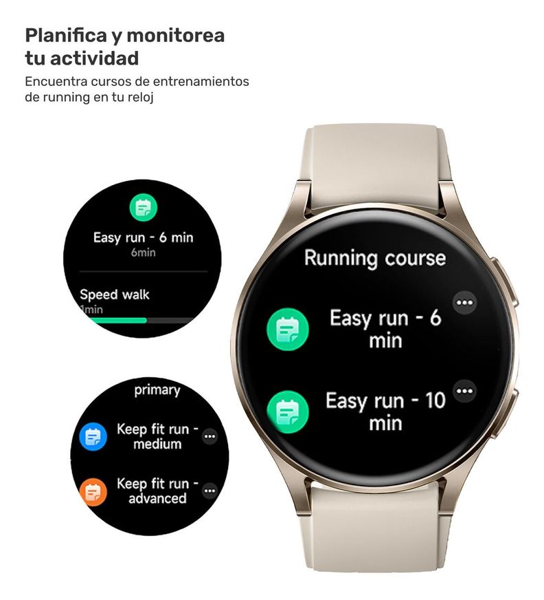 Reloj Smartwatch Lhotse Vibe 05 GPS Cream 42mm-4