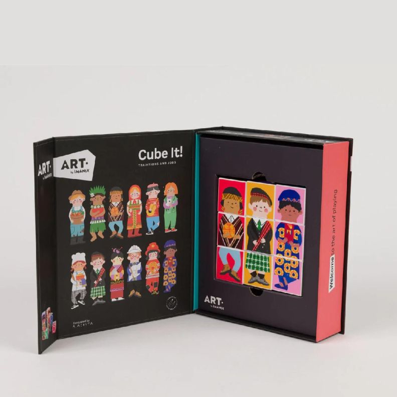 Juego de Memoria Tradiciones y Trabajos Cube it! Imanix Negro