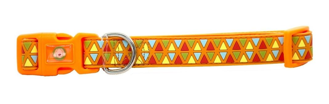 Collar Triángulo Naranja Tallas S Perro Mascan-0