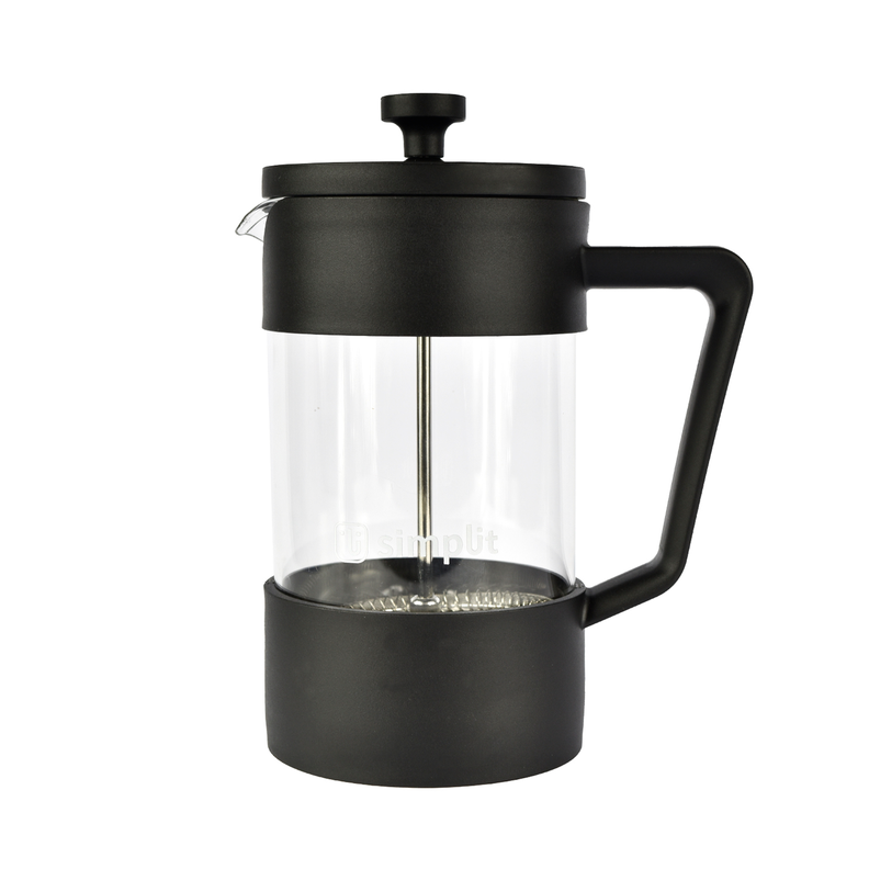Cafetera Prensa Francesa Negra 600 ml Simplit Negro