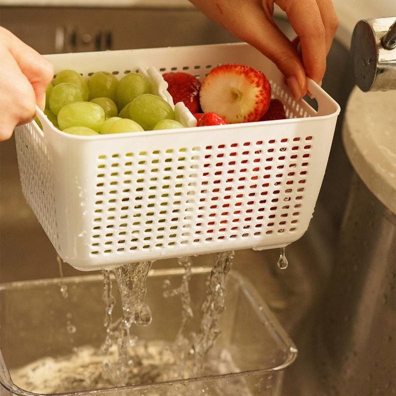 Organizador Refrigerador con Cesta Mediana Simplit-6