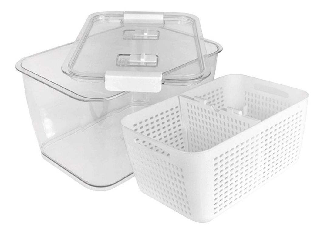 Organizador Refrigerador con Cesta Mediana Simplit-3