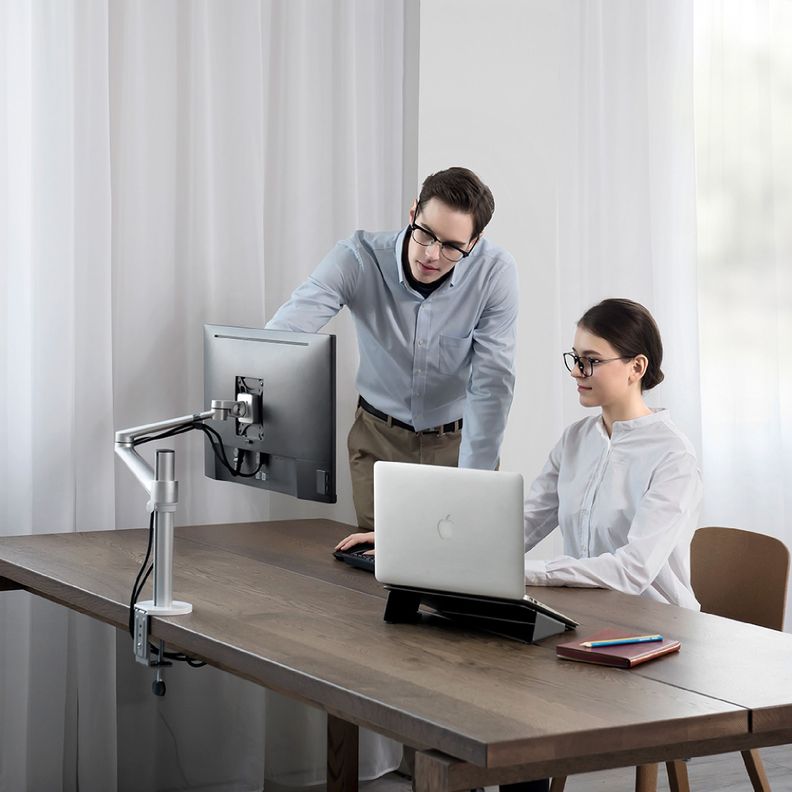 Soporte Brazo para Monitor Pivot Levo-5