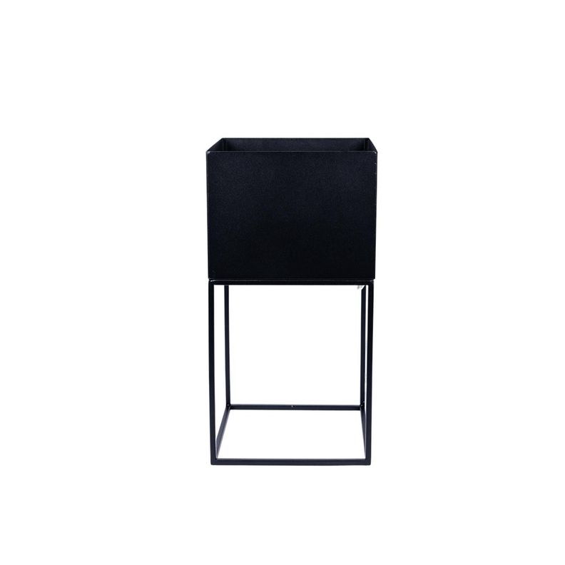 Macetero Metal 28 X 28 X 55 cm DAY Negro