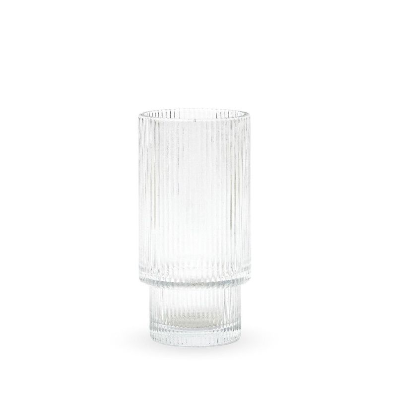 Set 6 Vasos Largo Vintage Charlotte 350ml Simplit Blanco