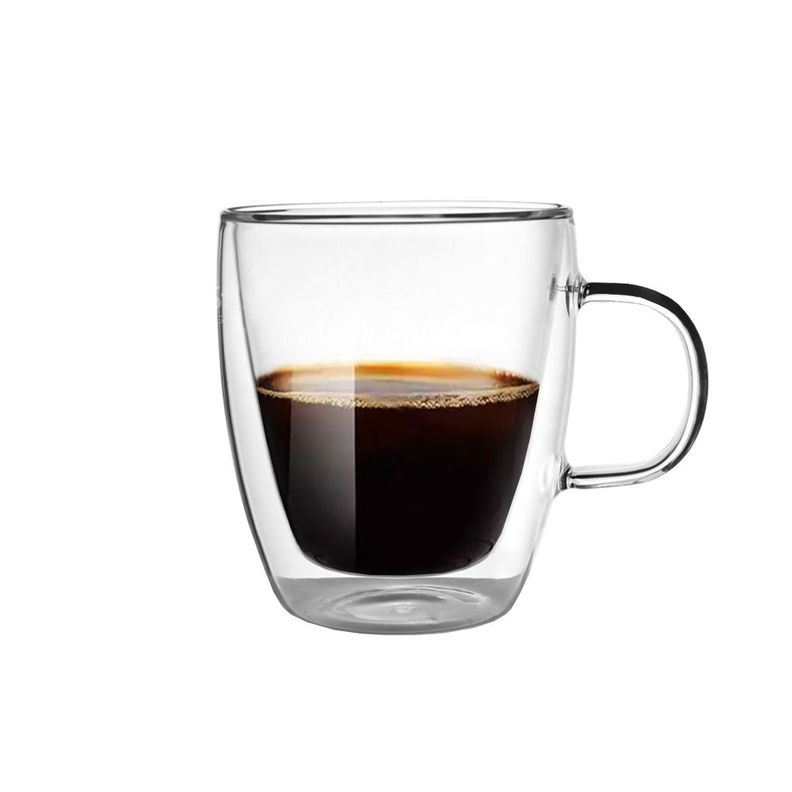 Set 4 Tazas de Vidrio Doble Pared 350 ml Simplit-3