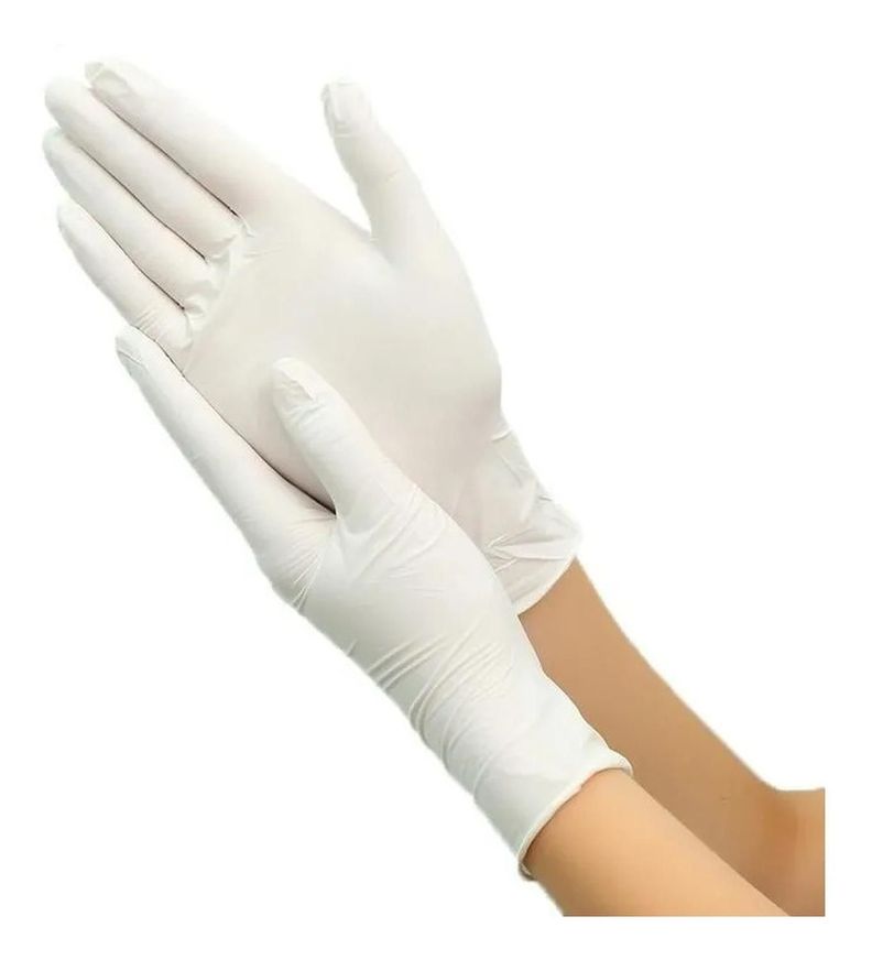 Guantes Latex Médico Blanco X100 Talla L-0