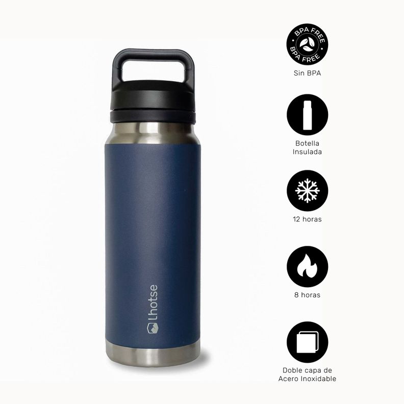 Botella Térmica Insulada Indo 800ml Blue Lhotse-1