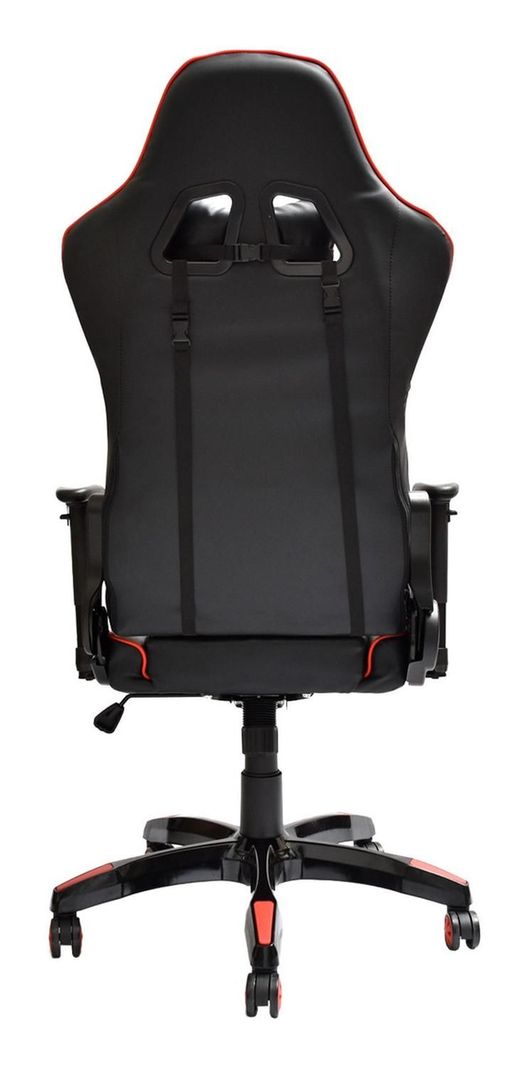 Silla Gamer Escritorio Ergonómica Negra Roja Levo-5