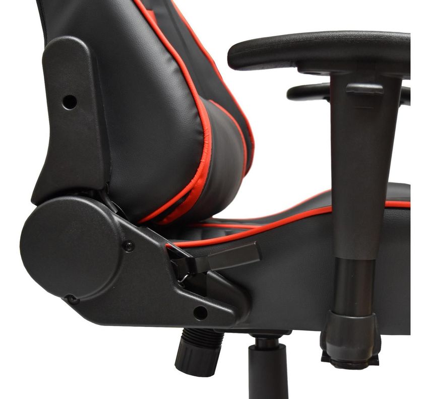 Silla Gamer Escritorio Ergonómica Negra Roja Levo-6