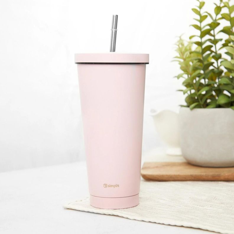 Vaso Térmico Tumbler 750ml Tapa y Bombilla Simplit-1