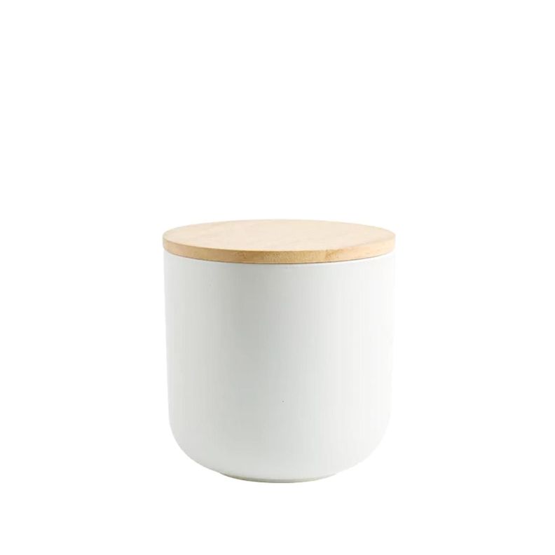 Contenedor de Ceramica Hermetico Tapa Madera S Simplit