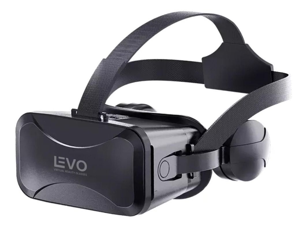 Lentes de Realidad Virtual Vr Box Ultra + Audifonos LEVO Negro