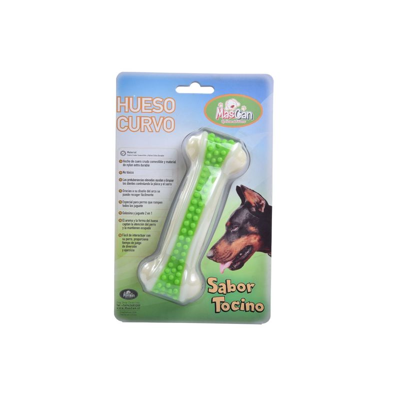 Hueso Curvo Talla S Perro Mascan-0