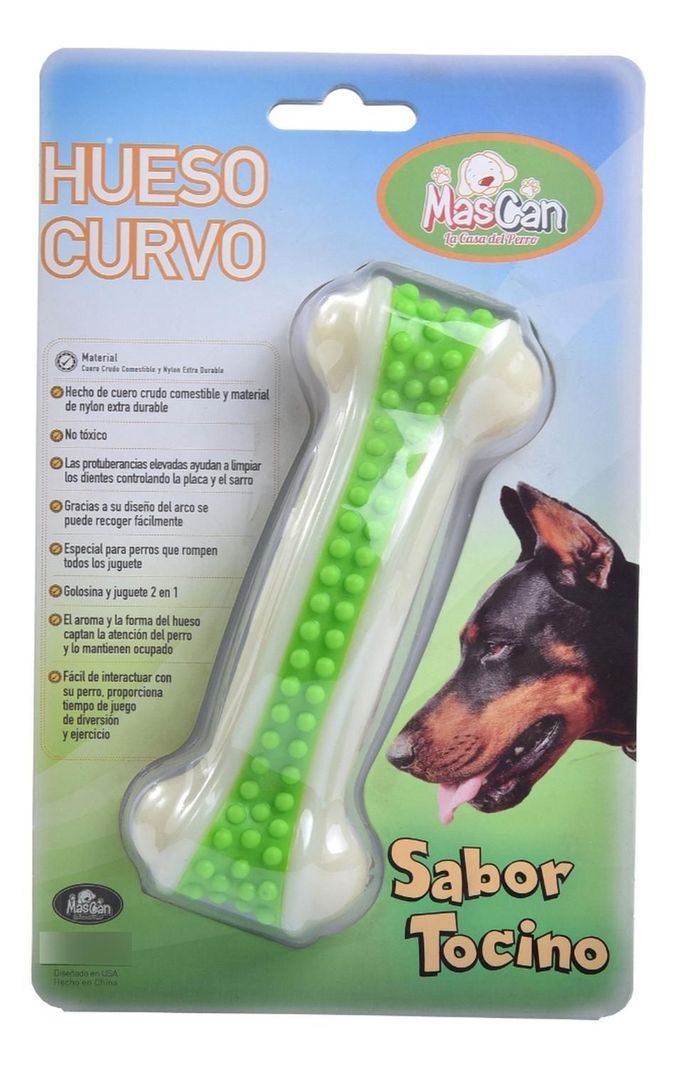 Hueso Curvo Talla S Perro Mascan-1