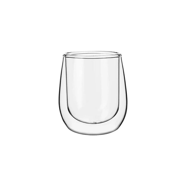 Set 2 Tazas Vidrio Doble Pared Expreso 80 ml Simplit-2