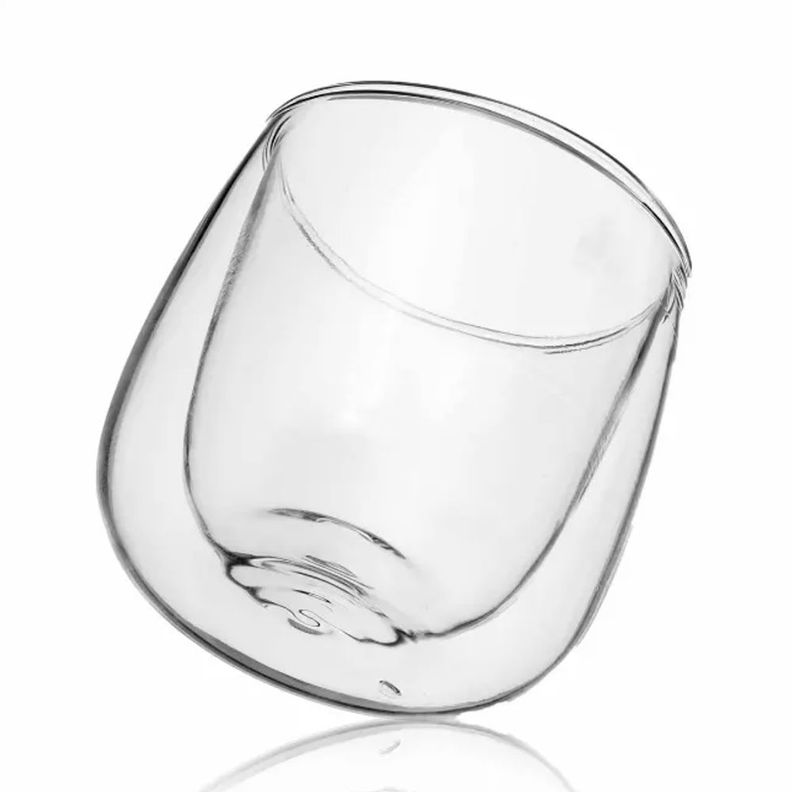 Set 2 Tazas Vidrio Doble Pared Expreso 80 ml Simplit-3
