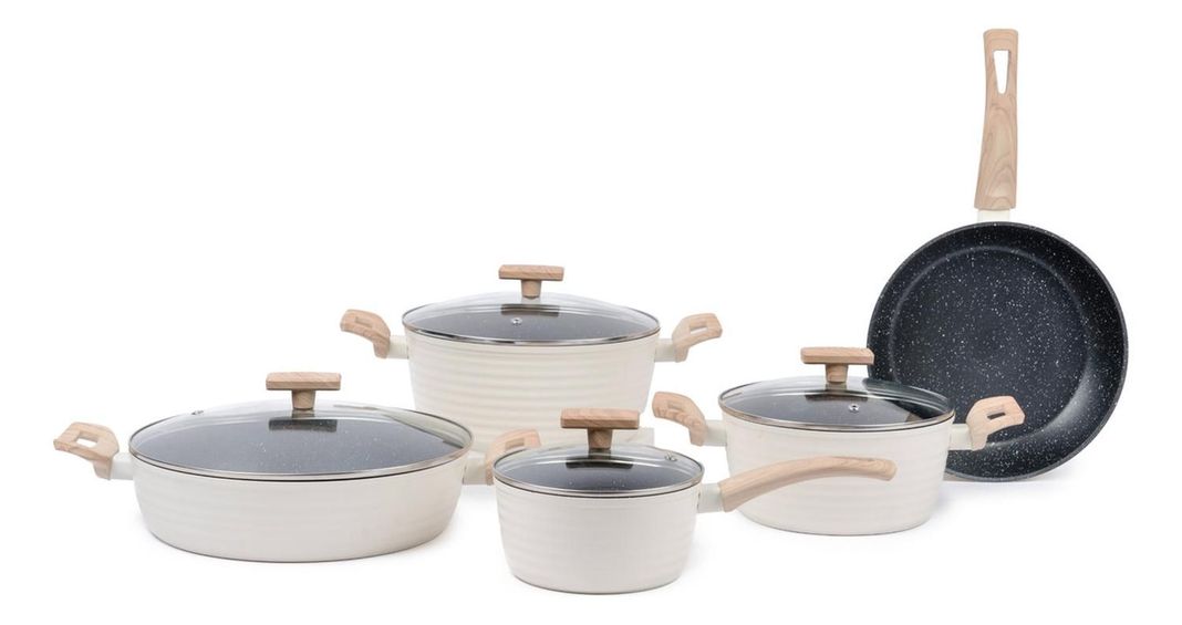 Batería de Cocina Antiadherente Savannah 9 Piezas-0