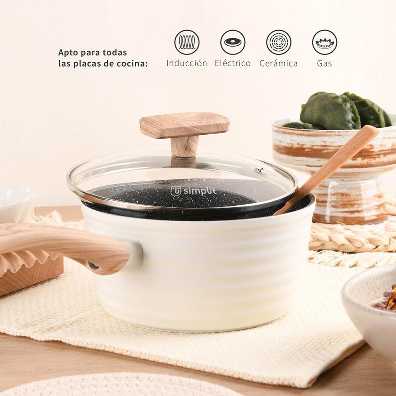 Batería de Cocina Antiadherente Savannah 9 Piezas-2