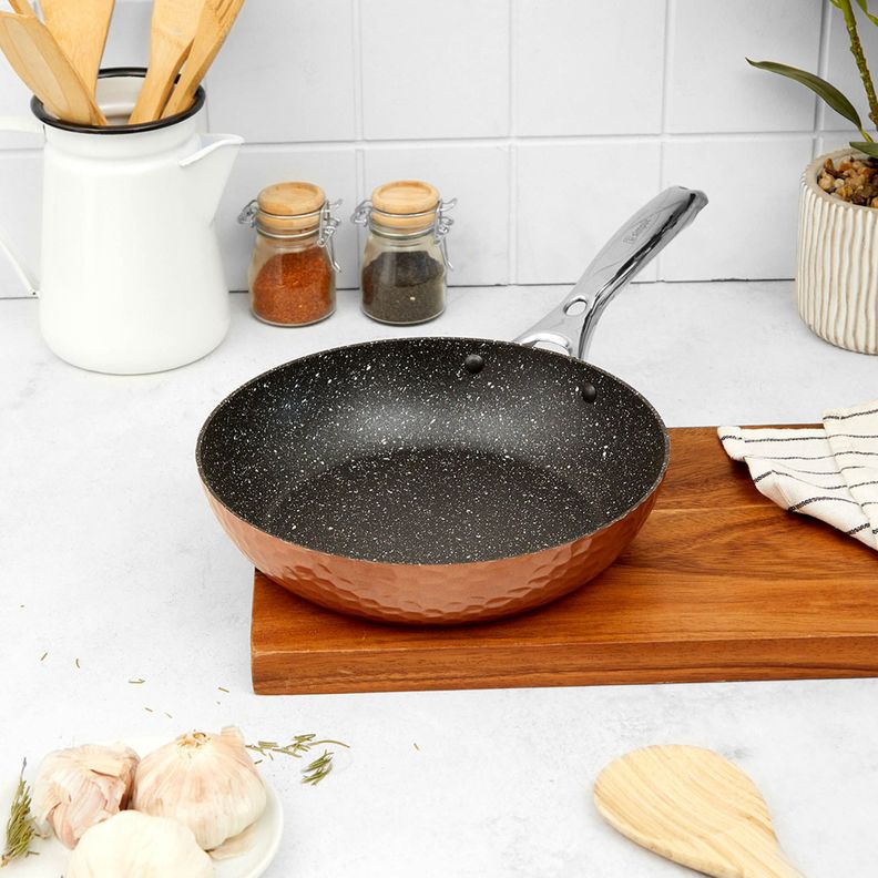 Set 2 Sartenes Cobre Antiadherente 28cm Tapa + 24cm Simplit-4