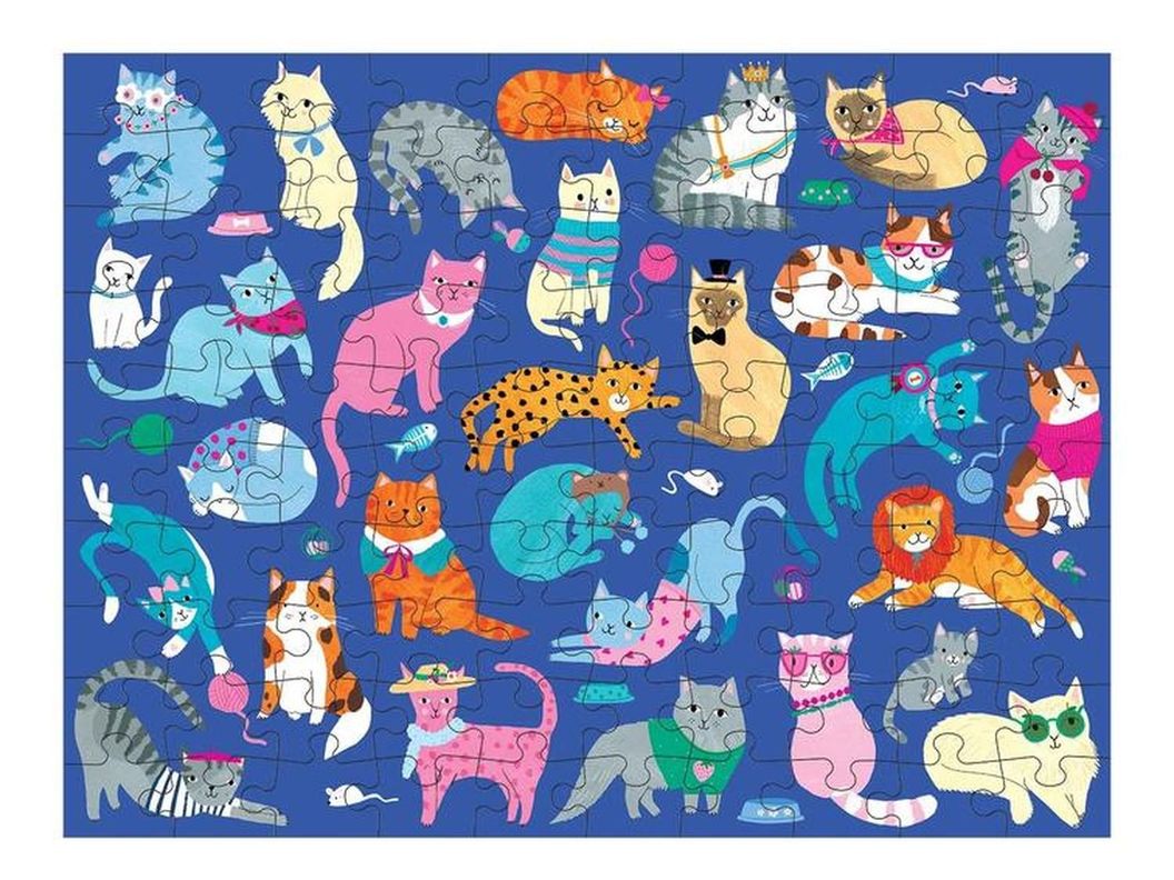 Puzzle 100Pcs Doble Perros Y Gatos Mudpuppy-2
