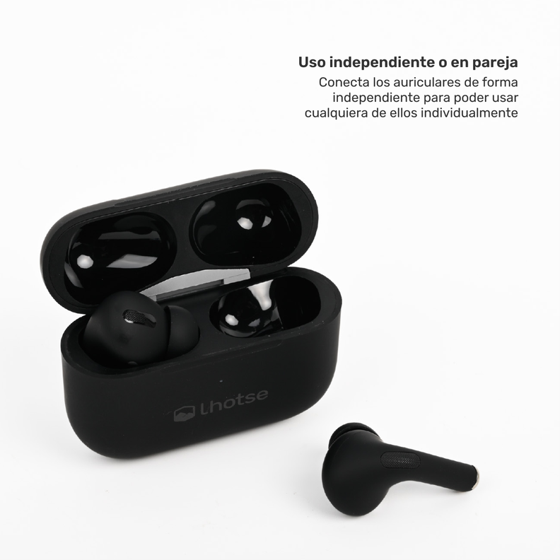 Pack Smartwatch Connect S03 Black + Audífono RM7 Lhotse-6